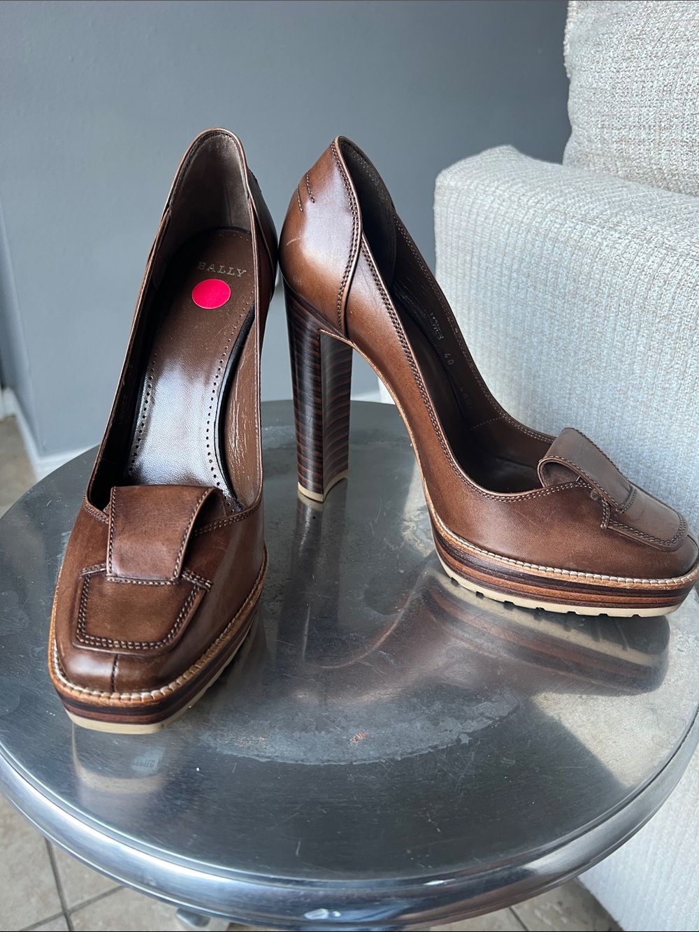 Bally Lewes Loafer-Style Heels - Picture 3 of 10